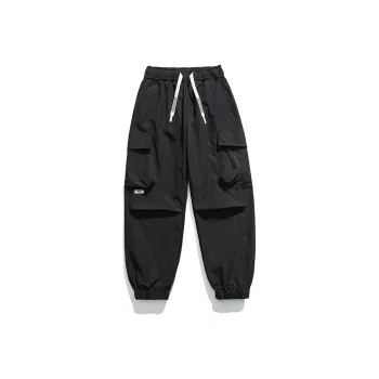 LEVEL Casual Pants Unisex Ink Black