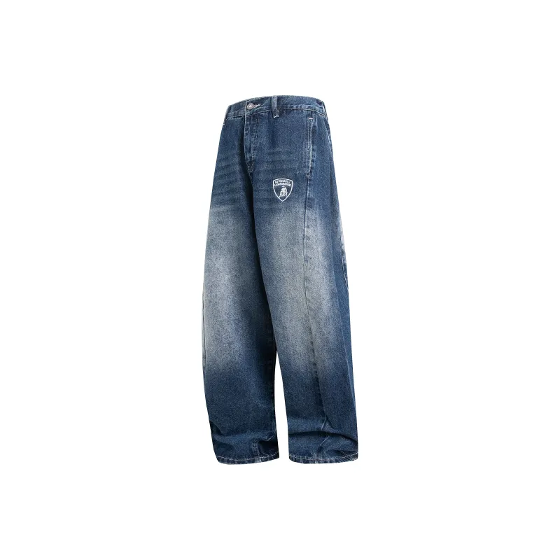 Automobili Lamborghini Jeans Unisex Blue-0