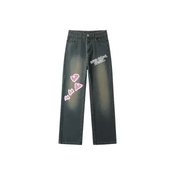 AFTER SCHOOL SPECIAL Jeans Unisex Vintage Blue