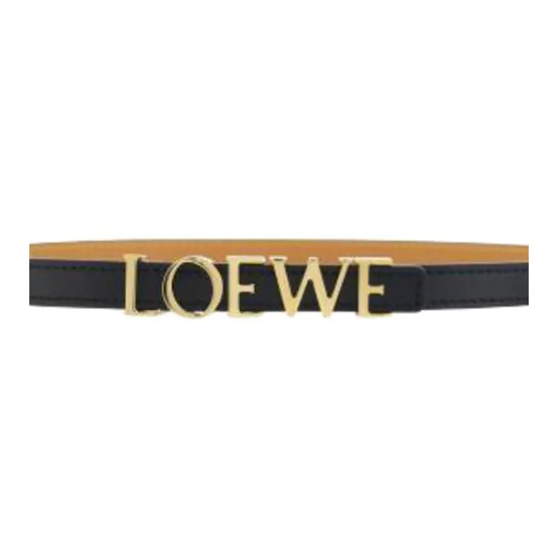 LOEWE Logo Lettering Buckle Belt-2