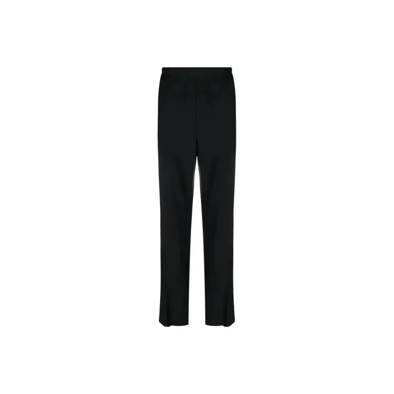 MSGM Logo waistband Straight leg Trousers-0
