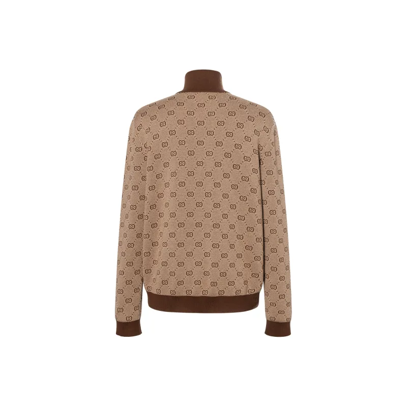 GUCCI Kids Gg Zip Front Cardigan-1