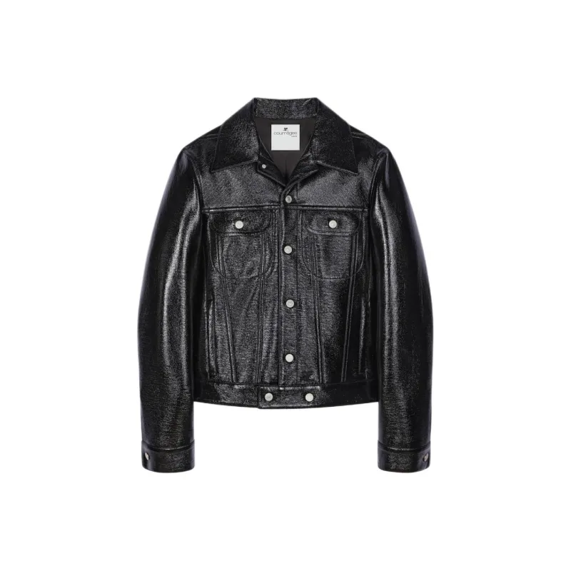 Courrèges Faux leather Button up Jacket-0