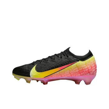 Nike Mercurial Vapor 16 Elite Anti Slip Wear Resistant Soccer Shoes Unisex Black Red