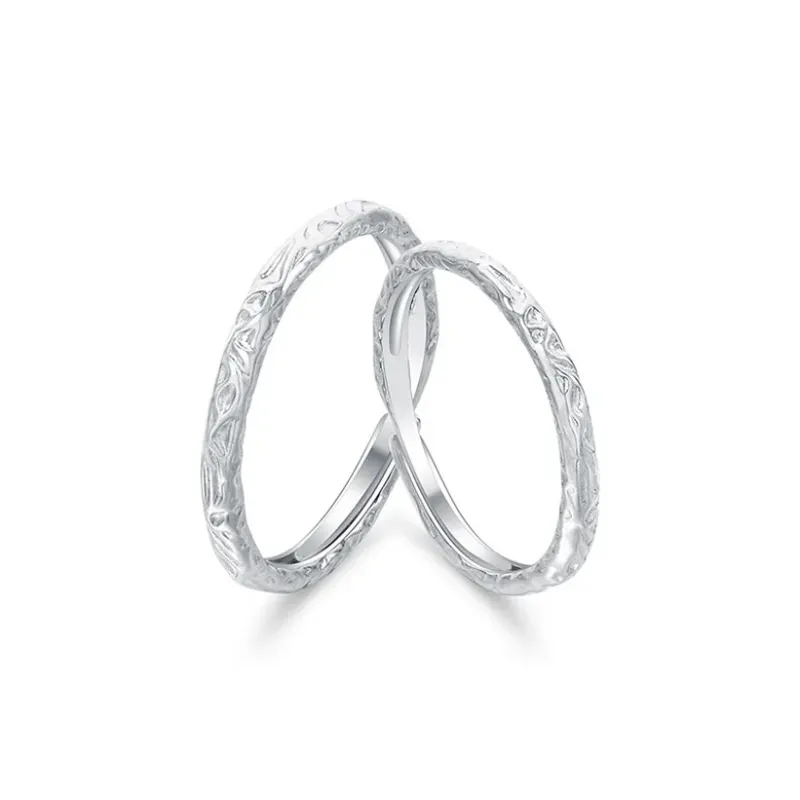 Treasure Flaws S999 Fine Silver Rings Unisex Silver-0