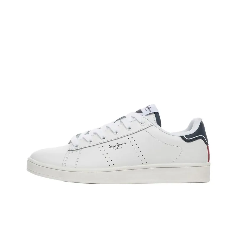 Pepe Jeans PLAYER AIR B Low Top Skateboard Shoes Women's White-0