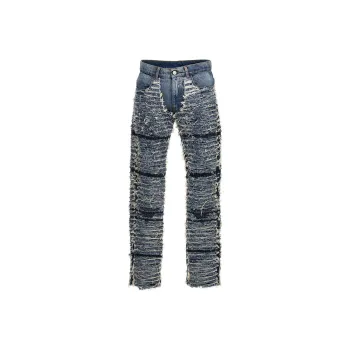 1017 ALYX 9SM X Blackmeans Frayed Skinny Jeans