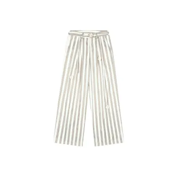 MostwantedLab Suit Trouser Unisex White Gray Stripes