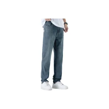 Tonlion Jeans Men Vintage Blue