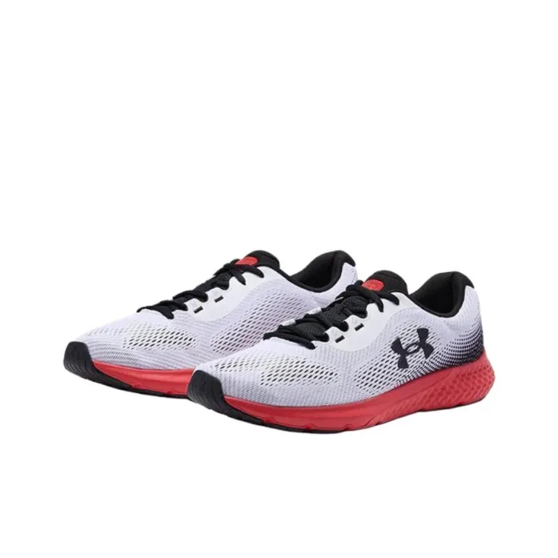 Under Armour Charged Rogue 4 Anti Slip Wear Resistant Low Top Running Shoes Men's White-2