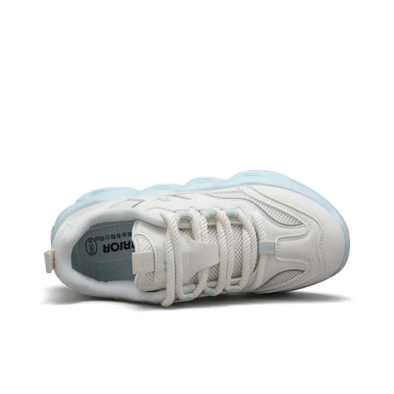 WARRIOR Chunky Sneakers Women's Low Top Blue-2
