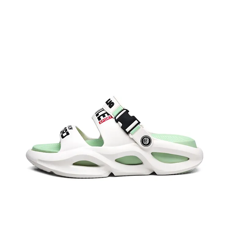 JEANSWEST Beach Sandals Unisex Black/White-6