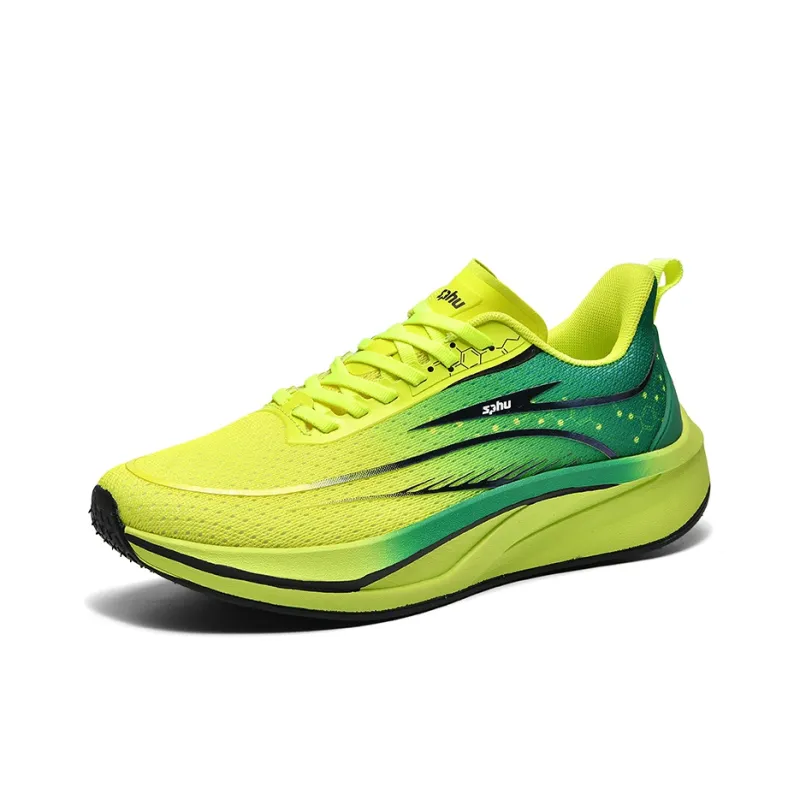 Ncmt Slip Resistant, Abrasion Resistant, Breathable Low Top Carbon Plate Running Shoes Unisex-11