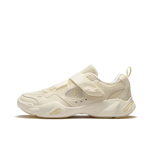 FILA FUSION EVA SLIM Waterdrop Shoes Slip Resistant And Breathable Low Top Casual Shoes Women's Yellow White