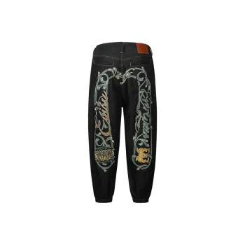 EVISU Denim Casual Pants Men's Denim Blue
