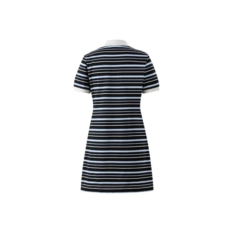 E.land Short Sleeved Dress Women's Color Block 99MIX-1