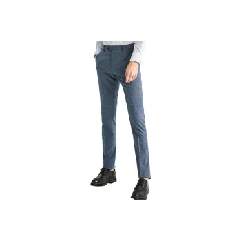ZIOZIA Suit Trousers Men Blue