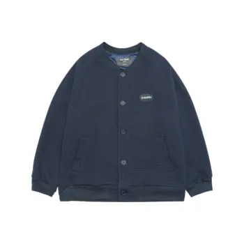 ACTUP Waffle Knit Embroidery Baseball Jacket Men's