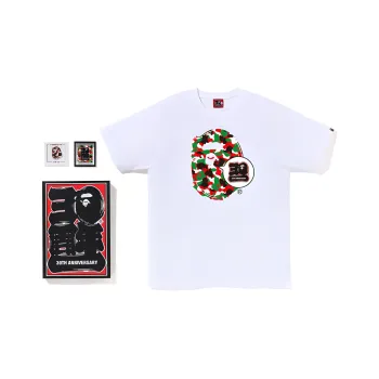 A BATHING APE Store Dubai Bape 30th Anniversary Ape Head Tee Set