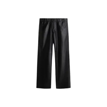 H&M Leather Pants Men Black