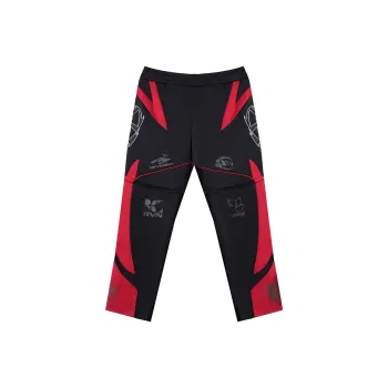 Revenge Casual Pants Unisex Black & Red