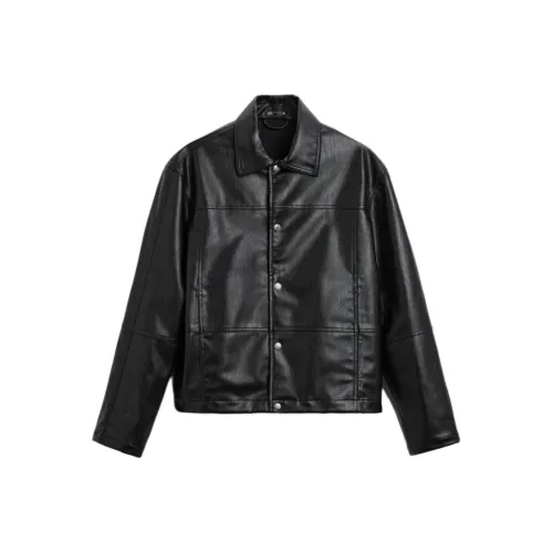 ZARA Leather Jacket Men's Black
