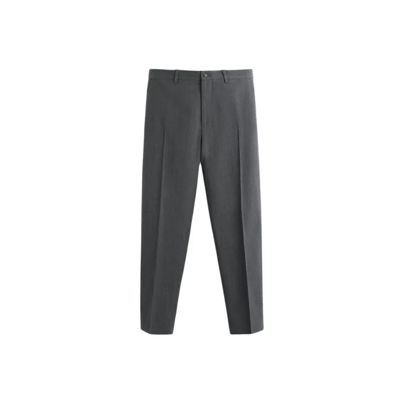 ZARA Suit Trousers Men Gray-0