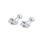 Sparkling Zircon Stud Earrings