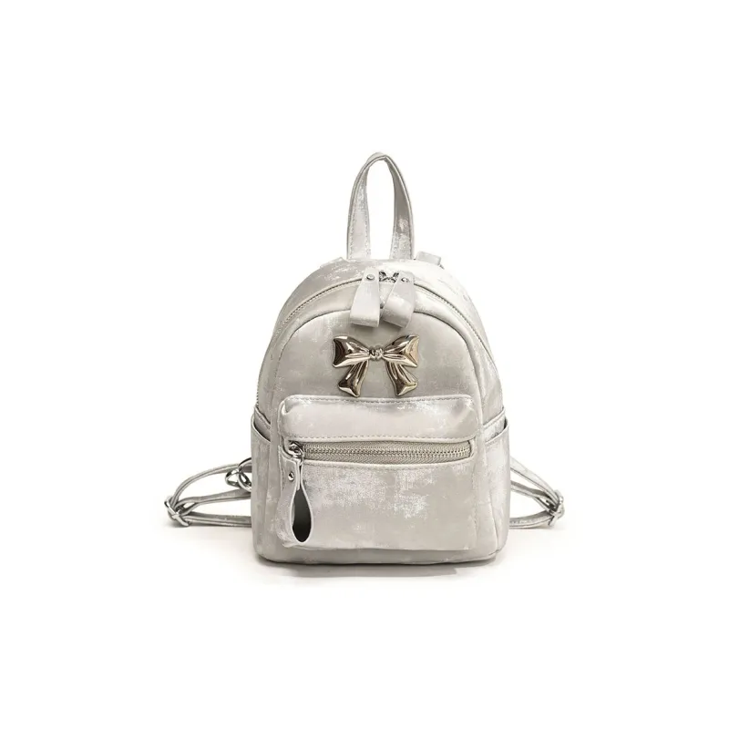 FCTOSSR PU Backpack Women's White/Silver/Black/Pink-5