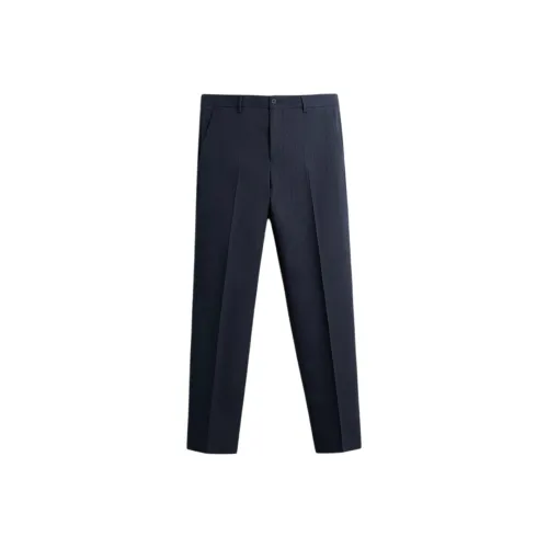 ZARA Suit Trousers Men Blue