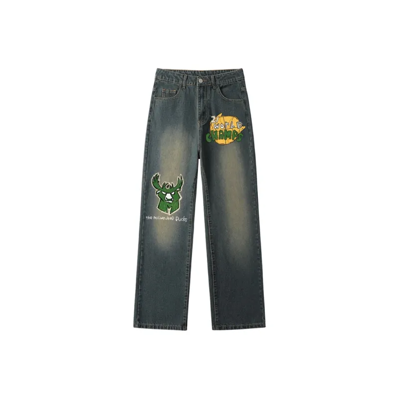 AFTER SCHOOL SPECIAL Jeans Unisex Vintage Blue-0