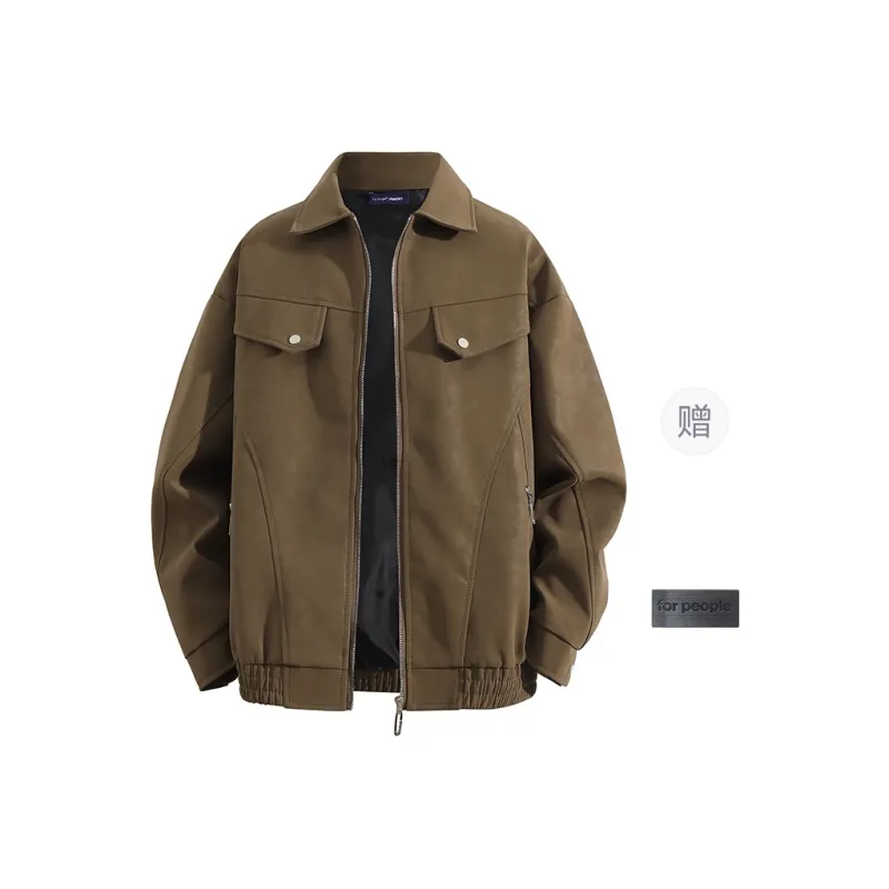 FAX FOR FMACM Leather Jacket Unisex-4