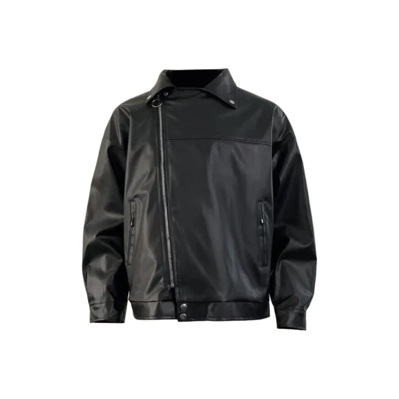 RKVC Leather Jacket Unisex Black-0
