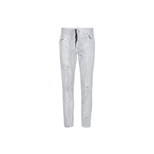 DSQUARED 2 Crinkled Slim Skater Jeans