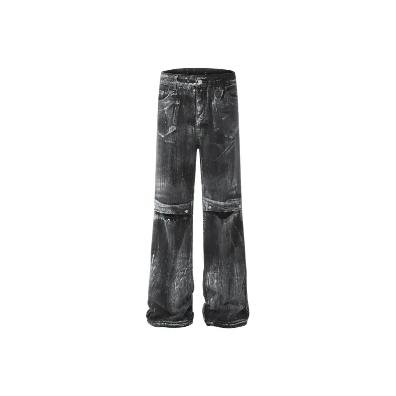 COOLALPACA Loose Fit Bootcut Jeans Unisex-0