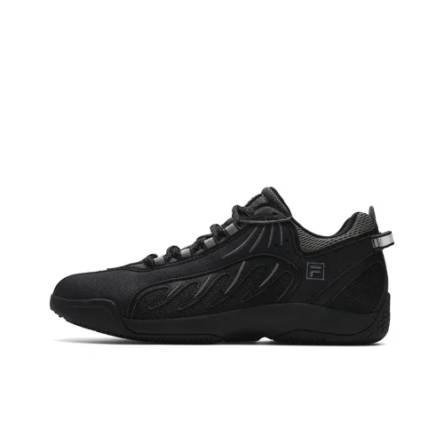 FILA ADE Anti Slip Wear Resistant Low Top Casual Shoes Men's Black Gray