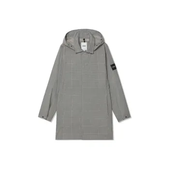AIGLE MTD OBEDAM Trench Coat Men's Plaid Pattern
