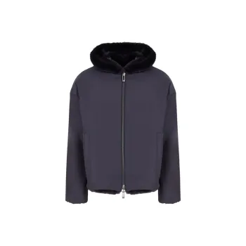 EMPORIO ARMANI EA FW24 Jackets Coats Men's Dark Blue