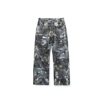 Zanzas Jeans Unisex Green Camouflage