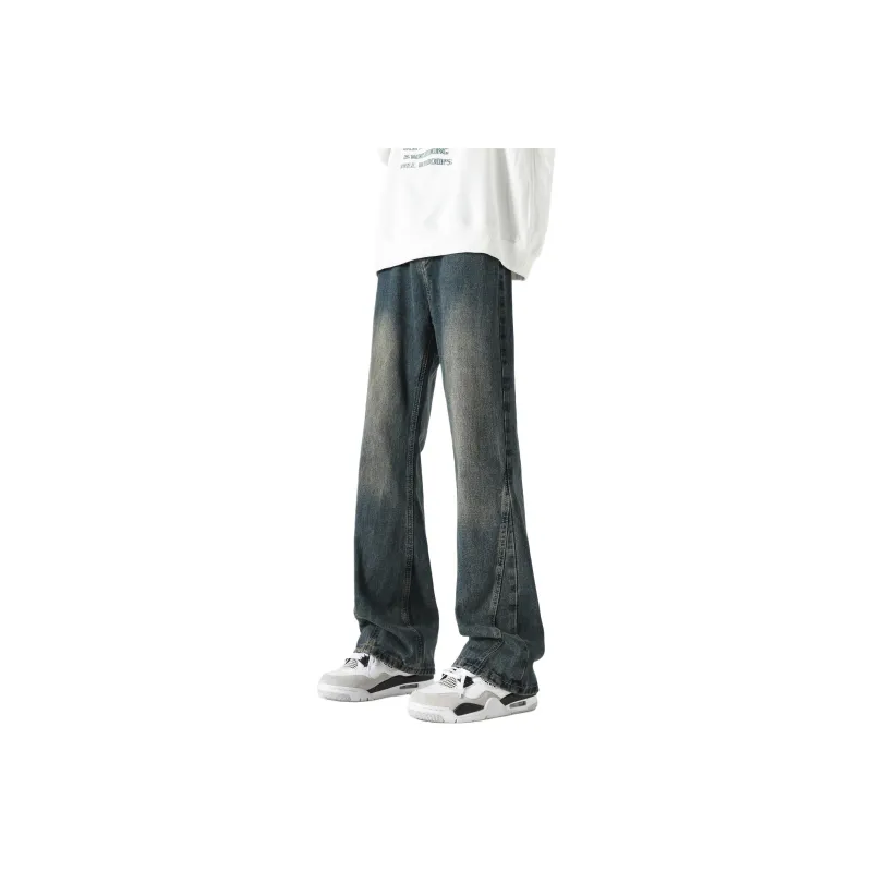 WARNING LIGHT Jeans Unisex Black Gray Color-18
