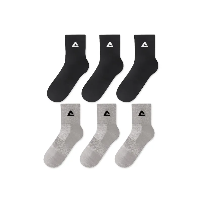PEAK Mid Calf Socks Unisex 6 Pairs-6