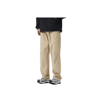 SONGS ALONG Casual Pants Men's Khaki Fabric Color