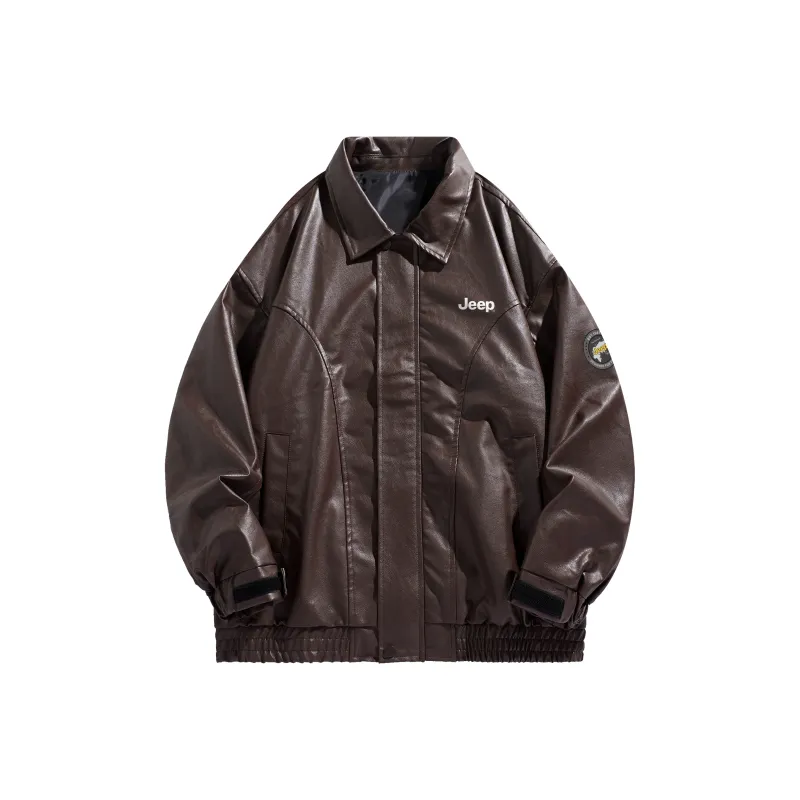 Jeep Leather Jackets Unisex-7