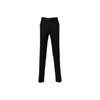 Canali Satin trim Wool Tailored Trousers