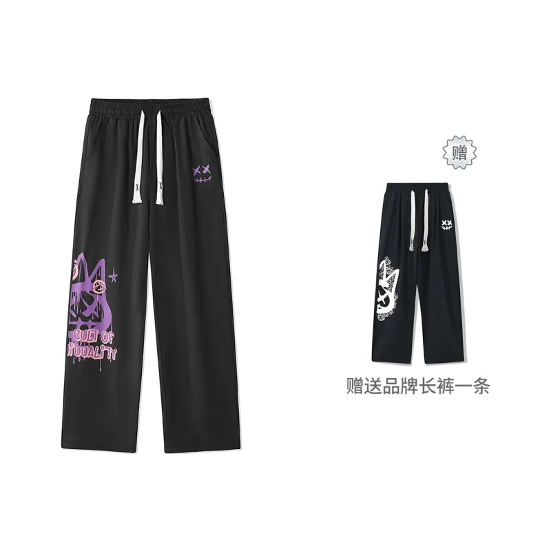 CULT OF INDIVIDUALITY Casual Pants Unisex Black-13