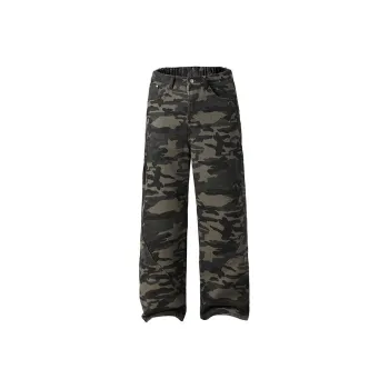 Menglaini Jeans Unisex Camouflage
