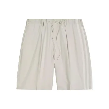 Y 3 Casual Shorts Men Light Gray