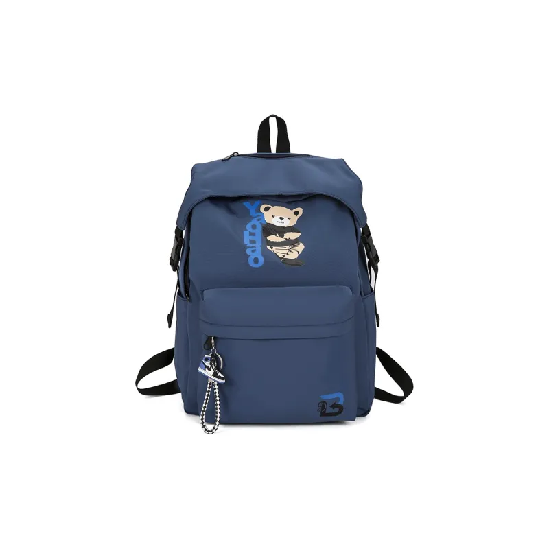 URBAN FOREST Nylon Backpack Unisex Army Green/Dark Blue/Gray/Yellow/Black-6