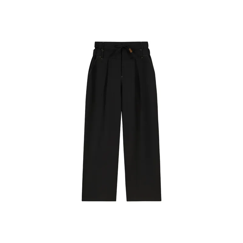 VOBA X TFBOYS 10th Anniversary Co branded Series Casual Pants Unisex Black-0