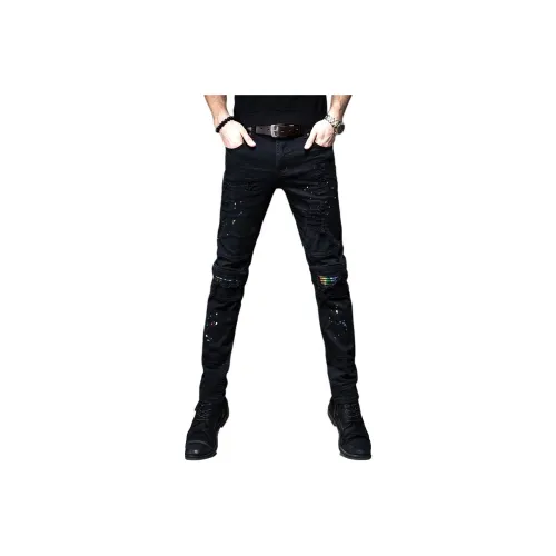 Devanro Jeans Men Black